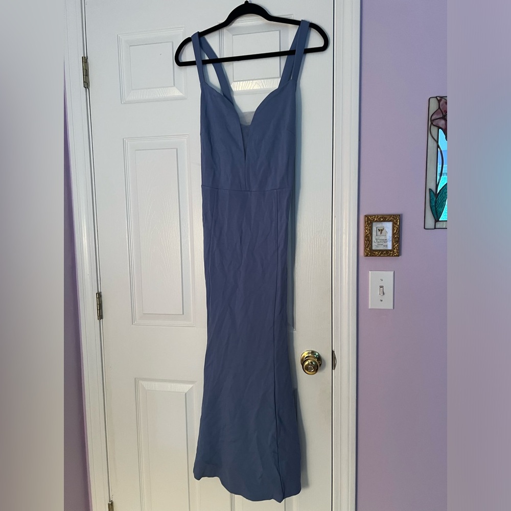 NWT Grace Karin dusty blue gown